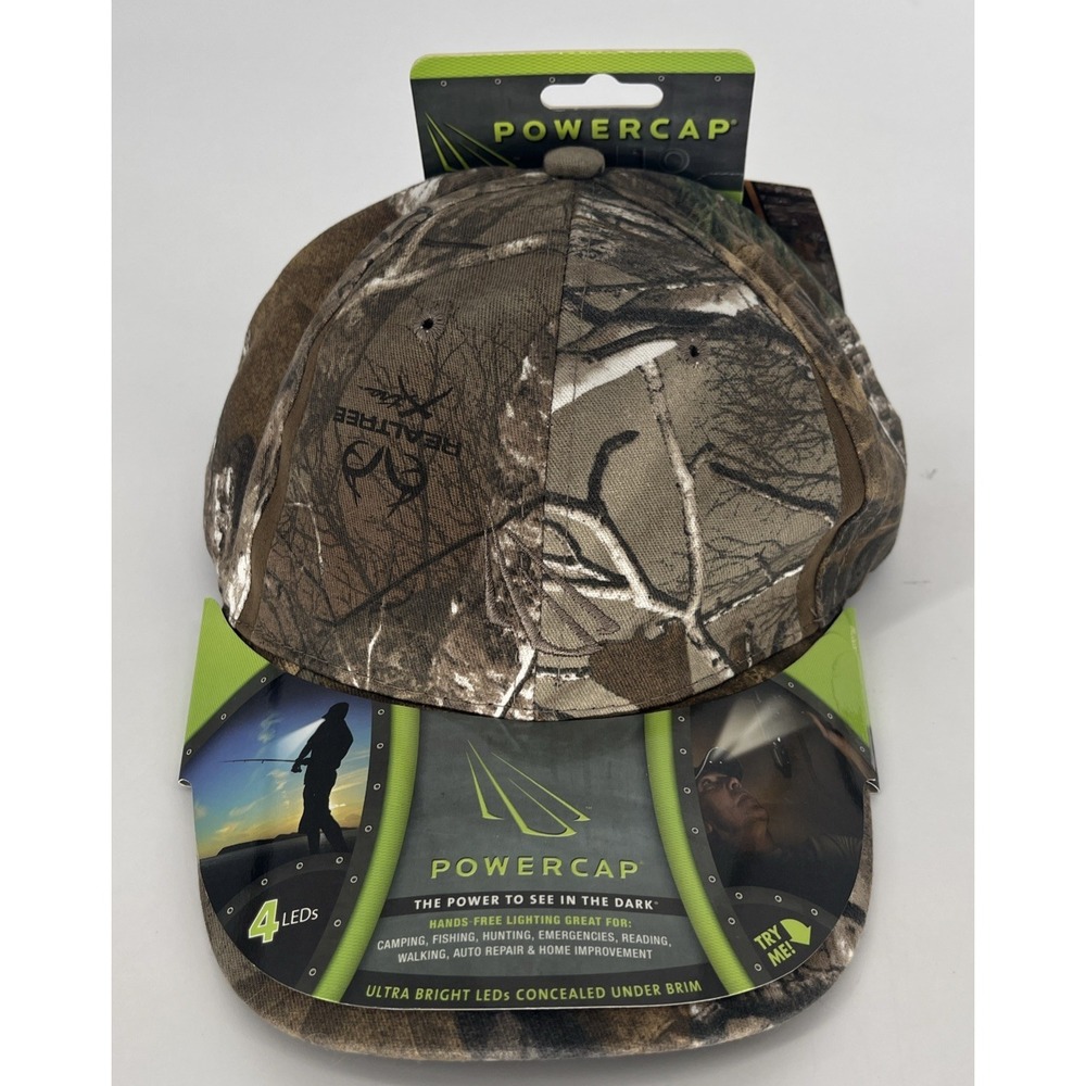 Powercap Panthervision Ultra Bright Battery Powered LED Realtree Camo Cap‎ 25/10